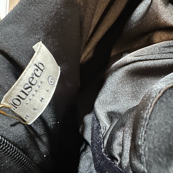 House of CB satin black Flora dress size XL - Picture 5 of 6